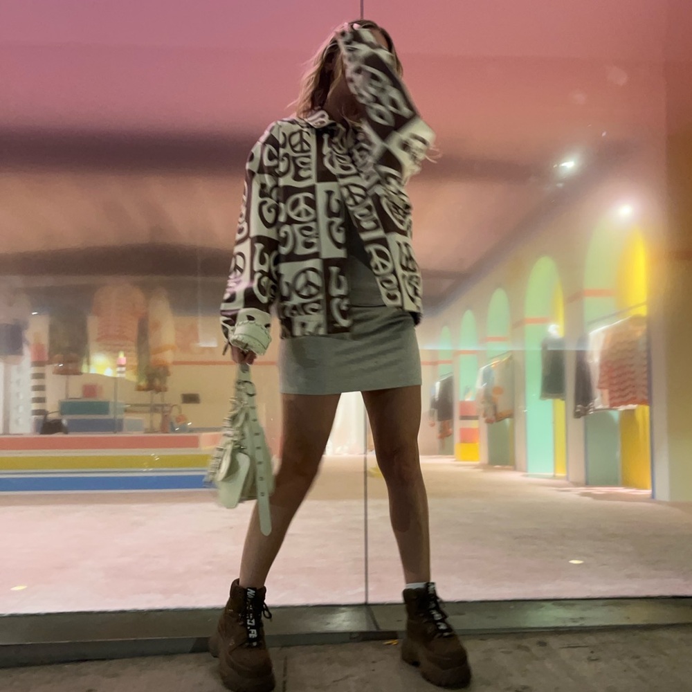 House of Sunny All You Need is Love Bomber Jacket